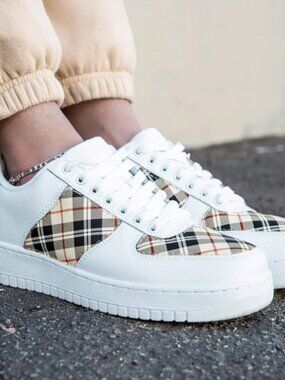 DripCreationz | Simply Plaid Sneakers Women's Sz 7.5